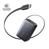 Anker Nano Power Bank 10000mAh 45W with Built-In Retractable USB-C Cable A1638 - Black (with CCC)