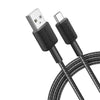Anker 322 PowerLine USB A to USB C Fast Charging 6ft/1.8m Cable A81H6 - Black