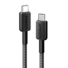 Anker 322 PowerLine USB C to USB C Braided 3ft/0.9m 60W Cable A81F5 - Black