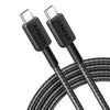 Anker 322 PowerLine USB C to USB C Braided 6ft/1.8m 60W Cable A81F6 - Black