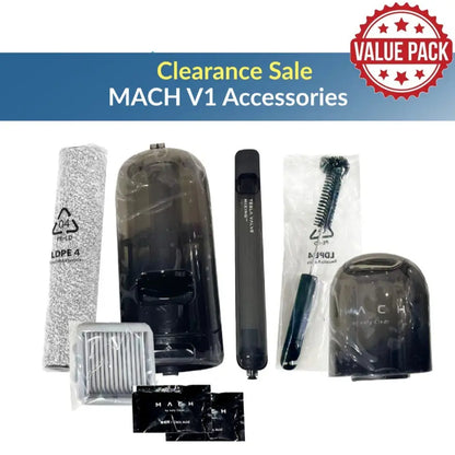 Original Accessories for MACH V1 Vacuum – Clean Water Tank, Filter, Roller Brush, Cartridge Anker