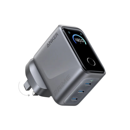 Anker Prime Charger 160W Fast Charging 3-Port USB C GaNPrime Charger A2687