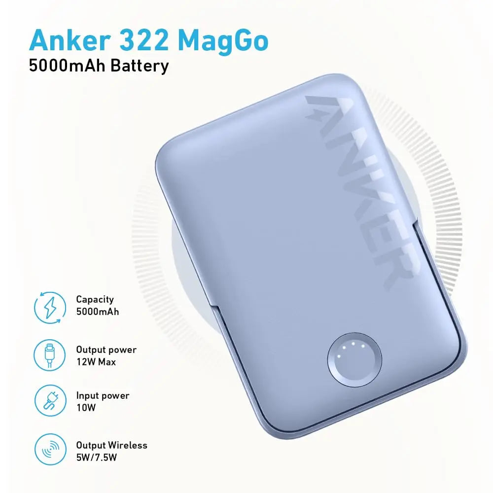 322 Maggo Power Bank Magnetic 5000mah A1618 - Anker Singapur