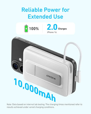 Anker Zolo 10000mAh 30W Magnetic Power Bank with USB C Cable A1685 Tech House