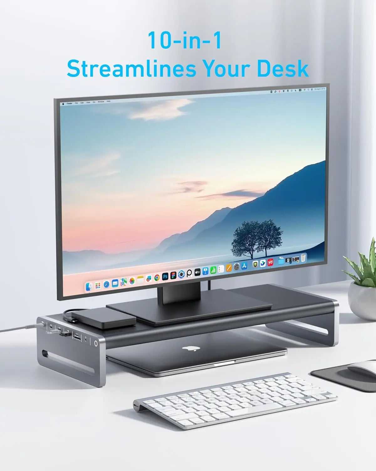 Anker USB-C Hub Adapter 10-in-1 Monitor Stand A8376 - Anker Singapore