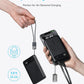 Anker Powercore PowerBank 10,000mAh Portable Charger Built-in USB-C Cable Lanyard 22.5W Max Output 2 USB-C and 1 USB-A Port Battery Pack (A1257)