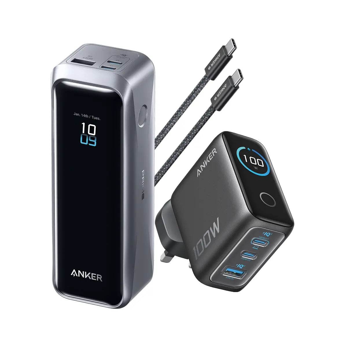 Anker Prime Power Bank 20100mAh 3-Port 220W Laptop Portable Charger A110B Tech House