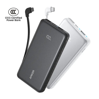 Anker Zolo Powerbank 10000mAh 22.5W Fast Charging Power Bank with Built-in USB-C Cable A110D Tech House