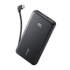 Anker Zolo Powerbank 10000mAh 22.5W Fast Charging Power Bank with Built-in USB-C Cable A110D - Black