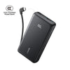 Anker Zolo Powerbank 20000mAh 22.5W Fast Charging Power Bank with Built-in USB-C Cable [CCC Certified] A110E - Black