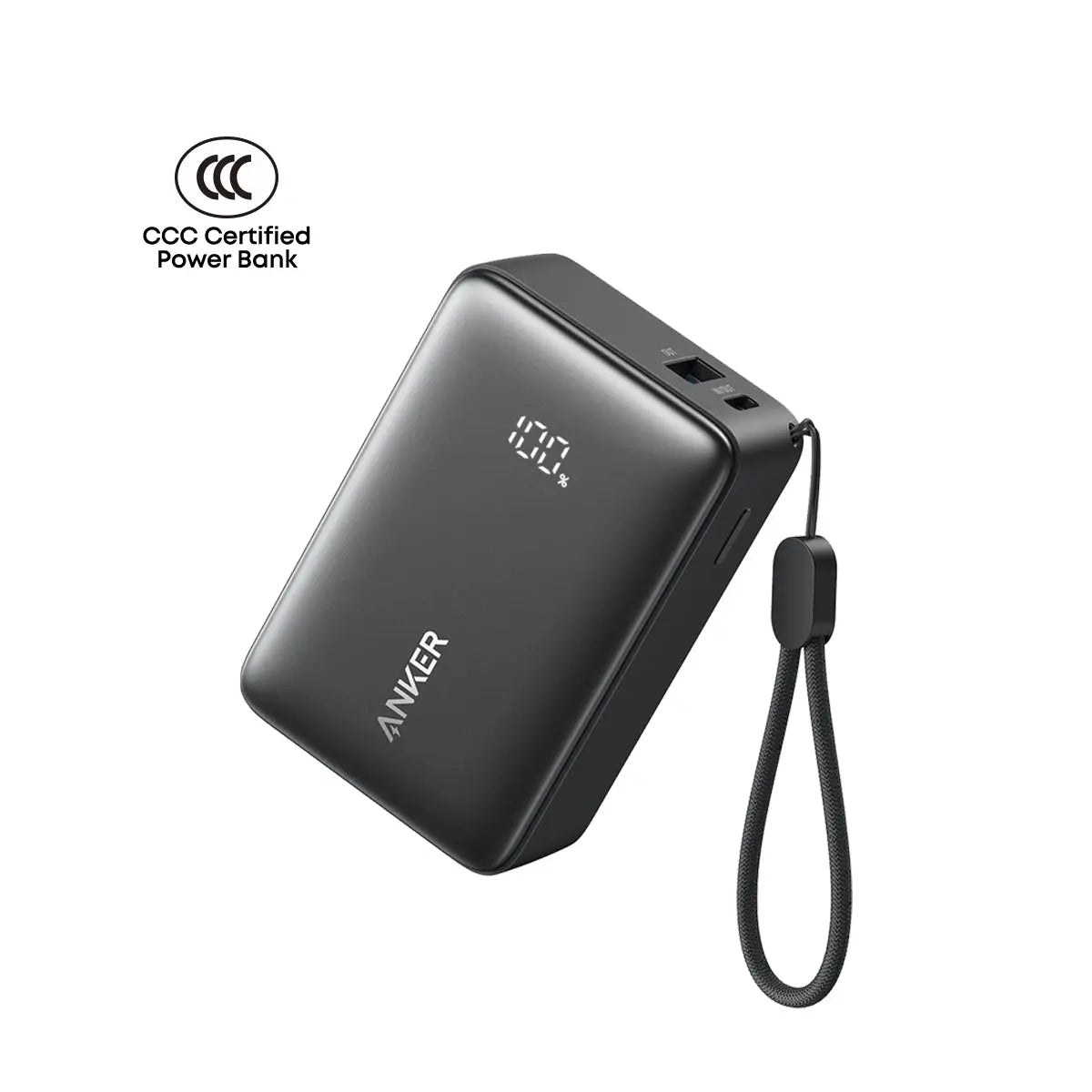 3C Power Bank Anker Zolo Powerbank CCC 5000mAh 15W Fast Charging Compact Portable Charger Flight Approved A110K ---