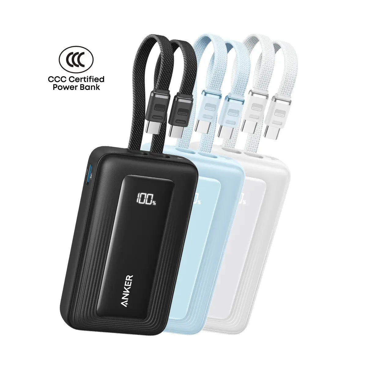 Anker Zolo Power Bank 10000mAh 35W with Built-in Dual USB-C Cables A110L Tech House