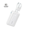 Anker Zolo Power Bank 10000mAh 35W with Built-in Dual USB-C Cable A110L - White