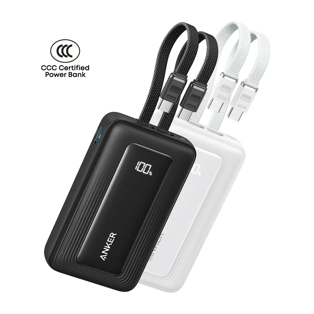 Anker Zolo Power Bank 20000mAh 45W Fast Charging Built-in Dual USB C Cable A110M Tech House