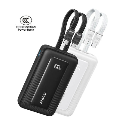 Anker Zolo Power Bank 20000mAh 45W Fast Charging Built-in Dual USB C Cable A110M Tech House