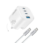 Anker Zolo Charger 70W Fast Charging 4-Port GaN USB C Compact Foldable Charger A121C Tech House