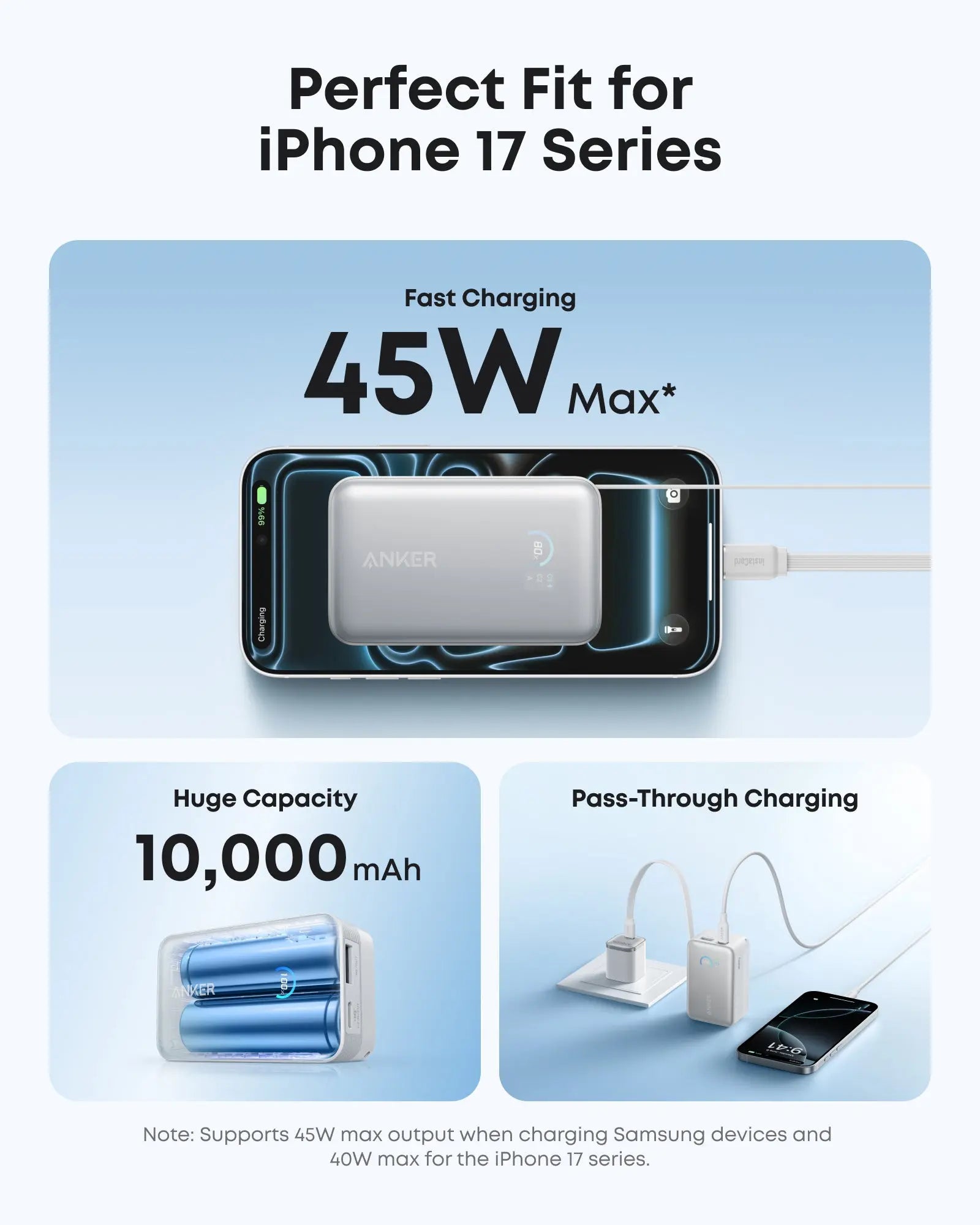 Anker Nano Power Bank 10000mAh 45W with Built-In Retractable USB-C Cable A1638 Tech House