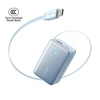Anker Nano Power Bank 10000mAh 45W with Built-In Retractable USB-C Cable A1638 - Blue (with CCC)