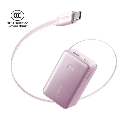 Anker Nano Power Bank 10000mAh 45W with Built-In Retractable USB-C Cable A1638 Tech House