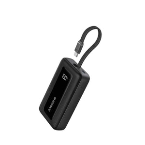 Anker Zolo Power Bank, 10,000mAh 30W Portable Charger with Built-in USB-C Cable for Travel, Fast Charging A1688 Anker Singapore