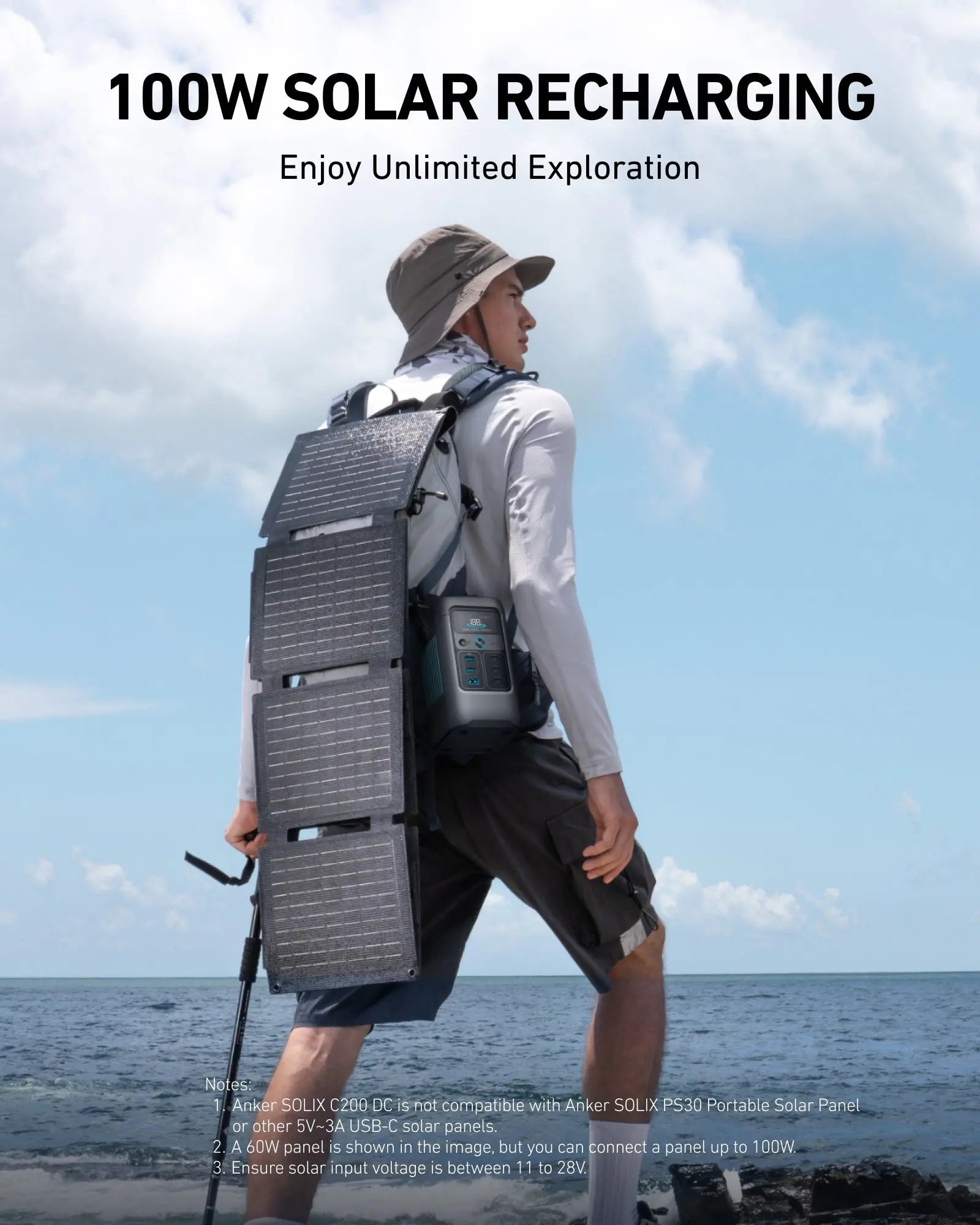 Anker SOLIX C200 DC Portable Power Bank Station - 60,000mAh (192Wh) | 200W A1727