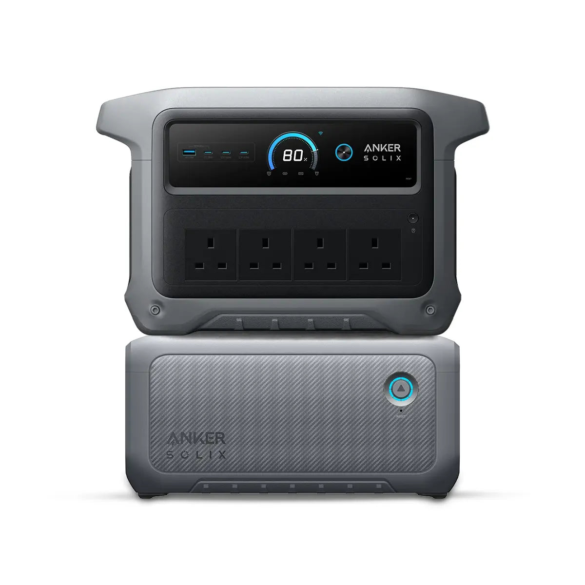 Anker SOLIX C2000 Gen 2 Portable Power Bank Station - 2048Wh | 2400W (Peak 4000W) 9-Port Generator A1783 Tech House