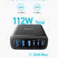 Anker Charger 112W 6 Ports USB C Charger SG 3 Pin Plug USB Charger A2154 Anker Singapore