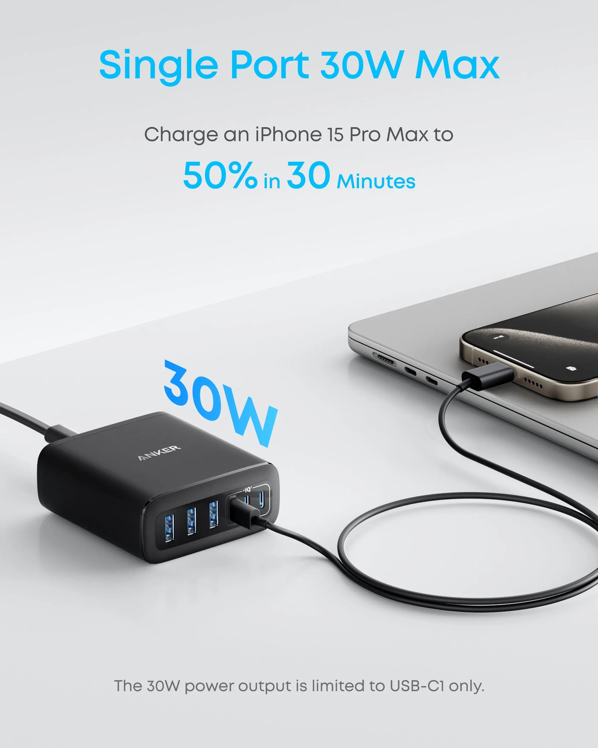 Anker Charger 112W 6 Ports USB C Charger SG 3 Pin Plug USB Charger A2154 Anker Singapore