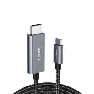 Anker USB-C to HDMI 1.8m / 6ft Nylon Cable 4K 60Hz Video, Simple and Convenient Adapter Cable A8730 Anker Singapore