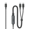 Anker 2-in-1 USB C to USB C 140W Braided Fast Charging Cable A8895 - Black