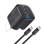 Anker Zolo Charger 70W Fast Charging 4-Port GaN USB C Compact Foldable Charger A121C Tech House