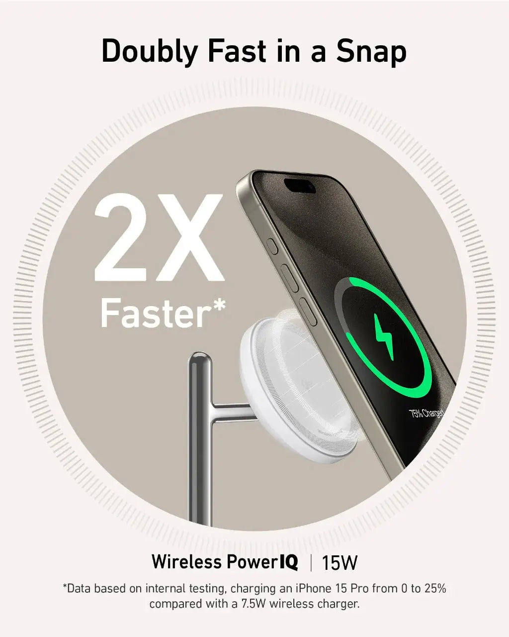 Anker MagGo 3-in-1 Wireless Charger (15W) With 30W Adapter & Cable - Slightly Used