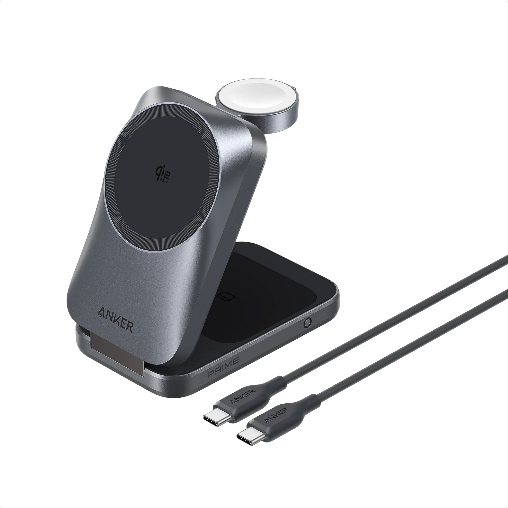 Anker Prime 3-in-1 Wireless Charging Station MagGo 25W Qi2.2 AirCool Foldable Magnetic Wireless Charger B25N1 ---