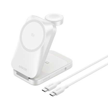 Anker Prime 3-in-1 Wireless Charging Station MagGo 25W Qi2.2 AirCool Foldable Magnetic Charger B25N1 Tech House