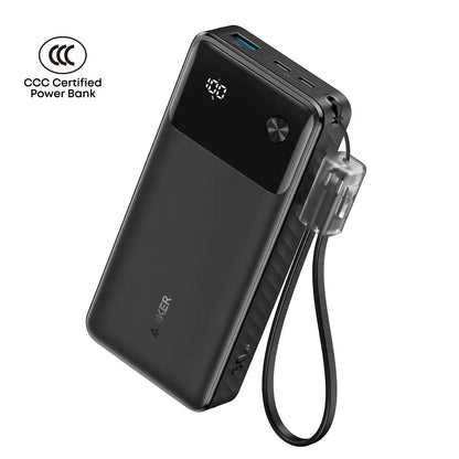 Anker Power Bank Powercore 20000mAh 30W Portable Charger with USB C Cable Lanyard A1384 Tech House