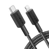 Anker 322 PowerLine USB C to Lightning Cable 6ft/1.8m 60W Cable A81B6 - Black