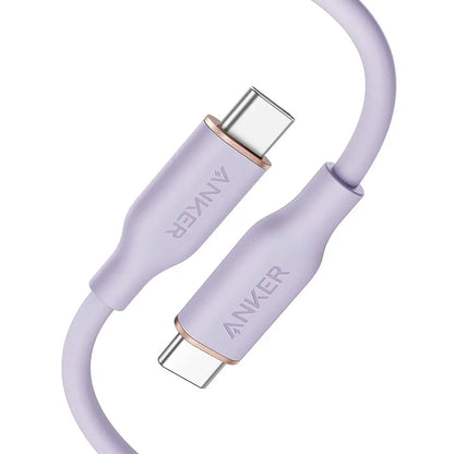 643(COLORS)PowerLine III Flow USB-C to USB-C SilicaGel Cable 3ft/0.9m 100W A8552 - Anker Singapore