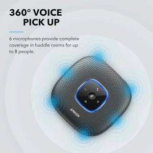 PowerConf Bluetooth Speakerphone with 6Microphones A3301 - Anker Singapore