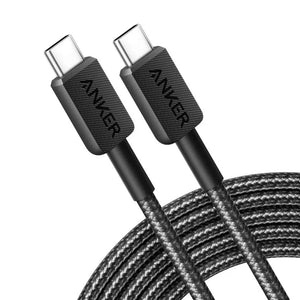 322 PowerLine USB-C to USB-C Braided Cable 10ft/3m 60W A81F7 - Anker Singapore