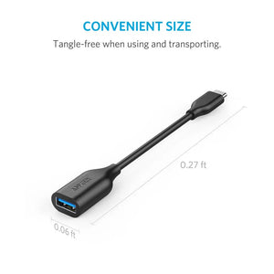 PowerLine USB-C to USB 3.1 Adapter 0.27ft/8cm A8165 - Anker Singapore