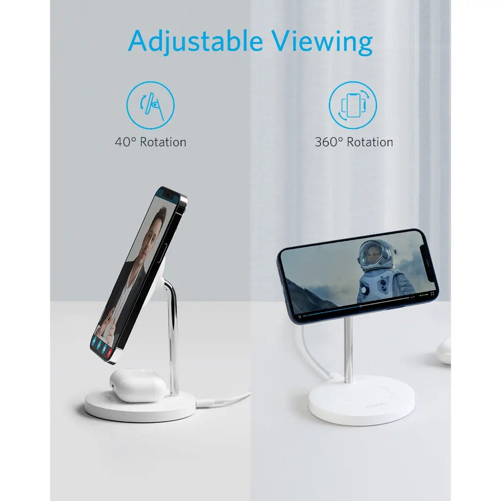 PowerWave Magnetic Wireless Charging Stand Lite A2543 - Anker Singapore