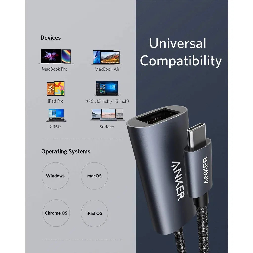 PowerExpand USB-C to Gigabit Ethernet Adapter A8313 - Anker Singapore