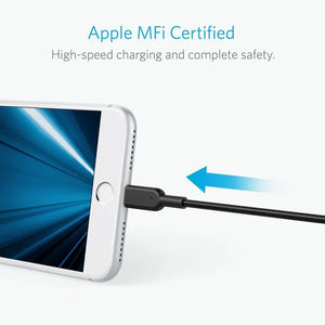 PowerLine II 1ft Lightning Cable (1ft / 0.3m) MFi Certified for iPhones - Anker Singapore