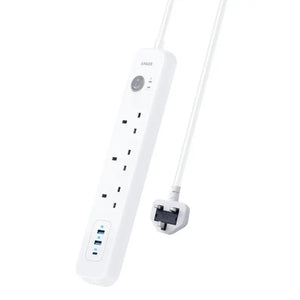 Charger Extension Cod with USB & USB C Extension Socket Power Strip A9136 - Anker Singapore