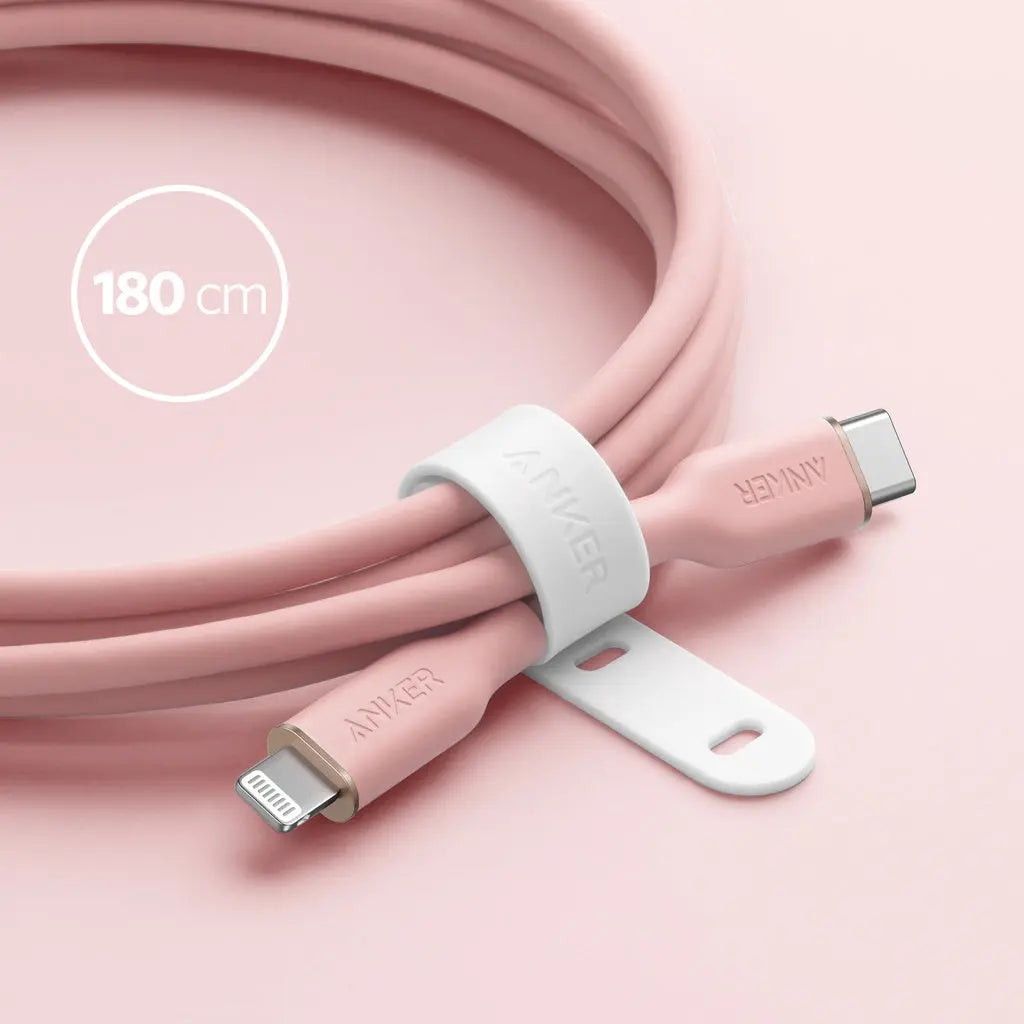 641 PowerLine III Flow USB-C to Lightning Cable 6ft/1.8m 100W Cable A8663 - Anker Singapore
