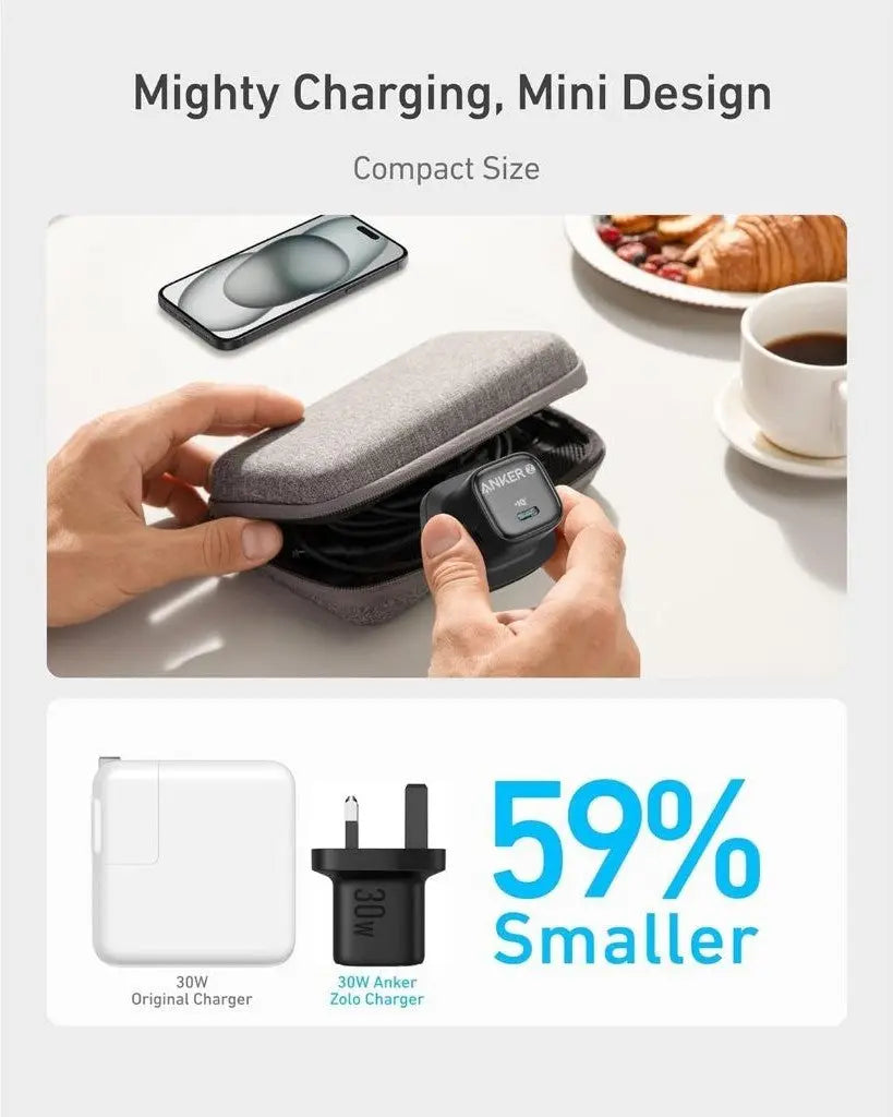 Anker Zolo 20W Compact USB C GaN Charger A2699 - Anker Singapore