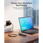 Anker Nano USB-C Hub 8-in-1 Dual Display 4K 60Hz USB C HDMI 85W Power Delivery USB C Data Ports SD/TF Card A210B ---