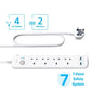 Extension Cord with USB Extension Socket Power Strip A9141 Tech House