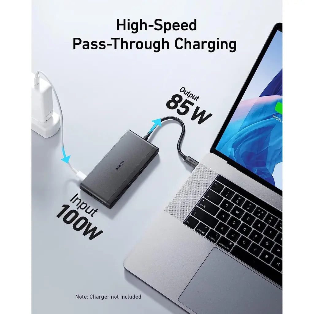 PowerExpand 552 USB-C Hub 9-in-1, 4K HDMI 100W Power Delivery Adapter