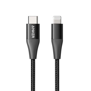 PowerLine+ II USB-C to Lightning Cable 3ft/0.9m Braided Nylon Fast Charging Cable A8652 - Anker Singapore